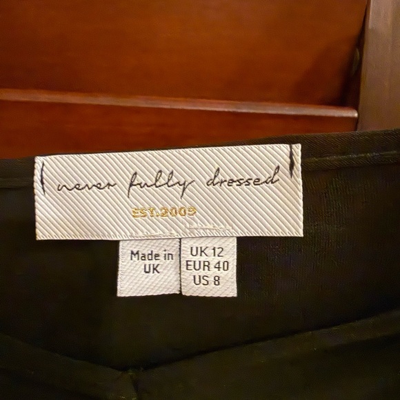 Never Fully Dressed Black Maxi Dress, Size 8 - Picture 3 of 3